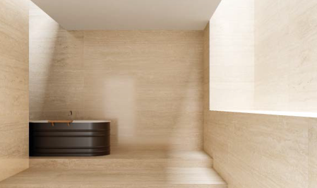 Nexion  Full BodyLucido Opaco: Travertine 1200x2400mm